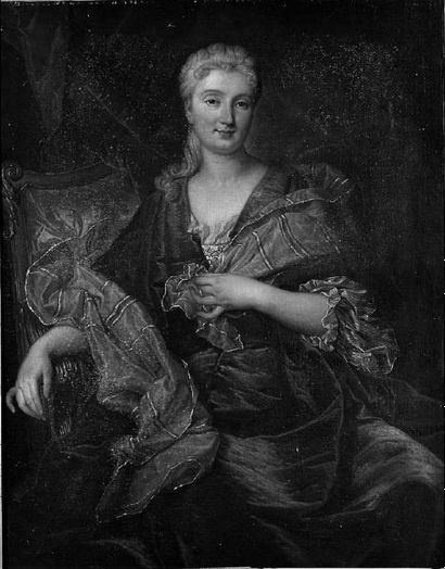 Atelier de Hyacinthe RIGAUD, début du XVIIIe siècle Portrait présumé de Marie Aupoys,...