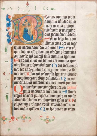 null 31	[MANUSCRIT ENLUMINÉ]. Manuscrit enluminé réalisé à Cologne circa 1500 en...