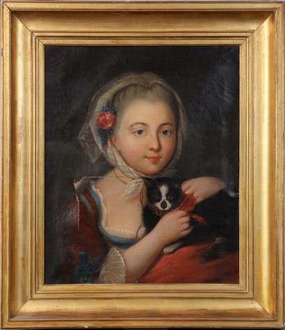 null ÉCOLE FRANÇAISE DU XIXe SIÈCLE, SUIVEUR DE JEAN-BAPTISTE GREUZE
Jeune fille...