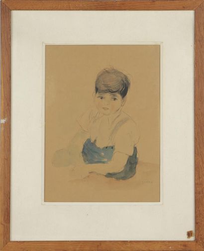 null STERN, XXe SIÈCLE
Portrait de petit garçon
Dessin au crayon et à l'aquarelle.
Haut....