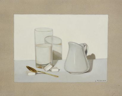 null YVES-ARMAND MILLECAM (NÉ EN 1933)
Nature morte au verre de lait
Peinture sur...