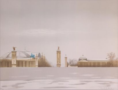 null MICHELE BATTUT (NÉ EN 1946)
Paris, vue du Grand et du Petit Palais
Lithographie,...