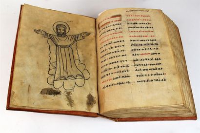 null [COPTES / MANUSCRIT]. Manuscrit liturgique copte du XIXe siècle en un volume...