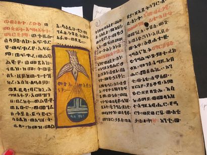 null [COPTES / MANUSCRIT]. Manuscrit liturgique copte du XIXe siècle en un volume...