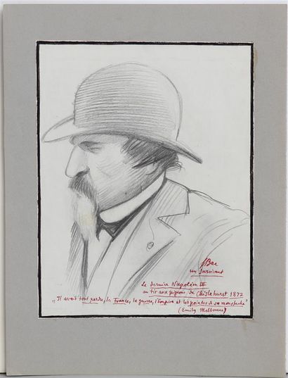 null FERDINAND BAC (1859-1952)
Caricatures et dessins de Napoléon, Napoléon III enfant...