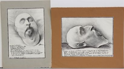 null FERDINAND BAC (1859-1952)
Caricatures et dessins de Napoléon, Napoléon III enfant...