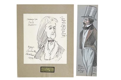 null FERDINAND BAC (1859-1952)
Caricatures et dessins de Napoléon, Napoléon III enfant...