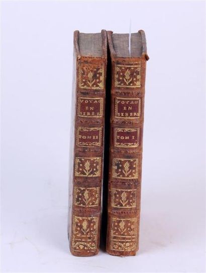 null GMELIN, Voyage en Sibérie. À Paris, Chez Desaint, 1767. 2 volumes in-12 en veau...