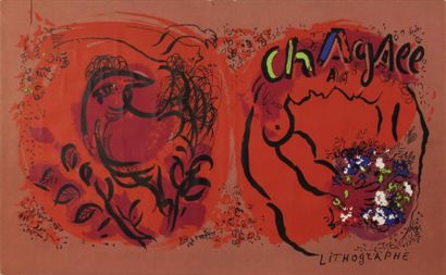 null MARC CHAGALL (1887-1985)
Couverture pour Chagall Lithographe Tome I
Lithographie...