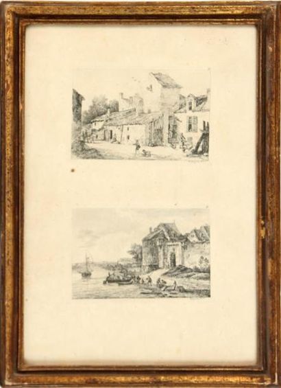 null D'APRÈS NICOLAS PERIGNON
Paysages animés
Quatre gravures tirées du cinquième...