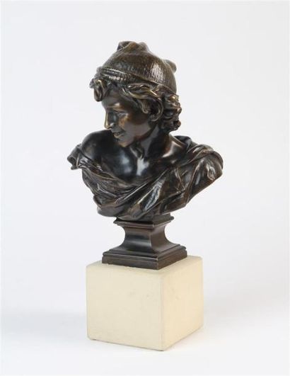 null JEAN-BAPTISTE CARPEAUX (1827-1875)
Le petit napolitain
Epreuve en bronze à patine...