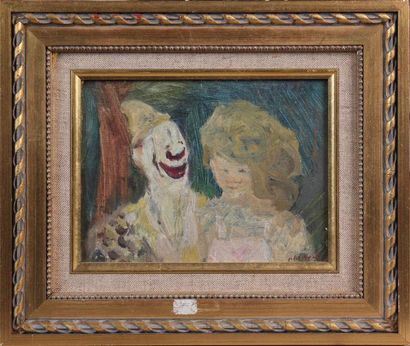 null GABRIEL SPAT (1890-1967)
Clown et jeune fille blonde
Huile sur toile marouflée...