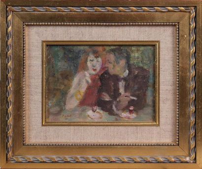 null GABRIEL SPAT (1890-1967)
Couple attablé
Huile sur toile marouflée sur carton,...