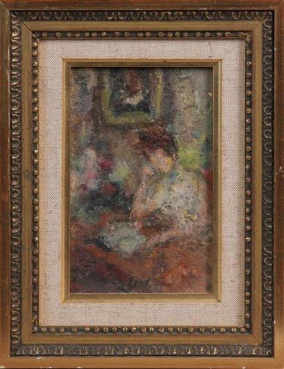 null GABRIEL SPAT (1890-1967)
Jeune femme lisant
Huile sur toile marouflée sur carton,...