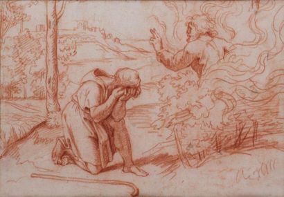 null MICHEL CORNEILLE (1642-1708)
Moïse et le buisson ardent, d'après Raphaël
Sanguine
Haut....
