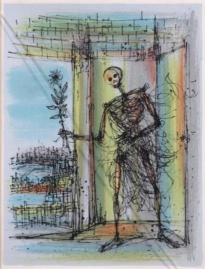 null JEAN CARZOU (1907-2000)
Squelette fleurs - Venise - Fée électricité 
Trois tirages...