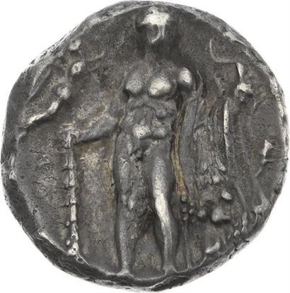 null ITALIE - LUCANIE 
Héraclée (281-268 av. J.-C.) 1. Didrachme. 7,84 g. Tête d'Athéna...