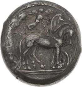 null ITALIE - SICILE : Syracuse, règne de Gelon (485-479 av. J.-C.) 
Tétradrachme....