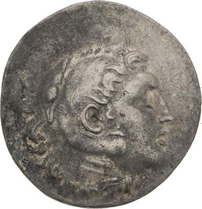 null ROYAUME de MACÉDOINE 
Tétradrachme posthume au type d'Alexandre. Temnos (168-170...