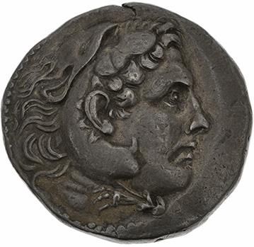 null ROYAUME de MACÉDOINE 
Tétradrachme posthume au type d'Alexandre (IIe siècle...