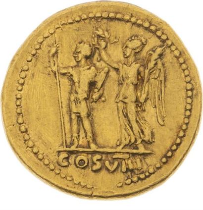 null VESPASIEN (69-79) 
 Auréus (77-78). Rome. 7,32 g. Sa tête laurée à droite. R/...