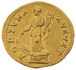 null VESPASIEN (69-79) 
Auréus (74). Rome. 6,98 g. Sa tête laurée à droite. R/ La...