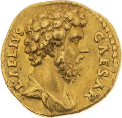 null AELIUS (136-138) 
Auréus (137). Rome. 7,20 g. Son buste nu et drapé à droite....