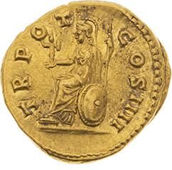 null ANTONIN le Pieux (138-161) 
Auréus (145). Rome. 7,34 g. Son buste nu à droite,...