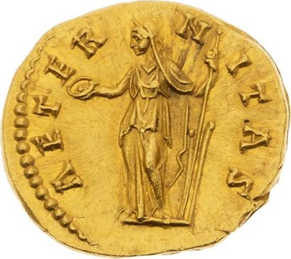 null FAUSTINE MÈRE, épouse d'Antonin le Pieux (141) 
Auréus (147). Rome. 7,31 g....