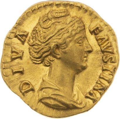 null FAUSTINE MÈRE, épouse d'Antonin le Pieux (141) 
Auréus (147). Rome. 7,39 g....