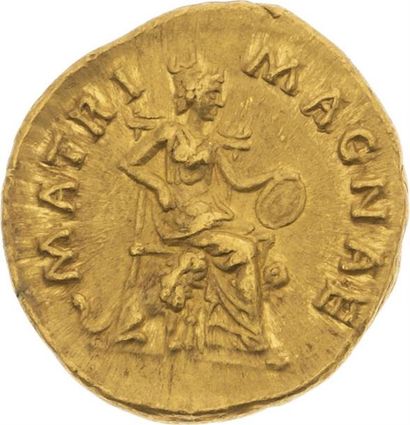 null FAUSTINE JEUNE, épouse de Marc Aurèle (175) 
Auréus (161-175). Rome. 7,34 g....