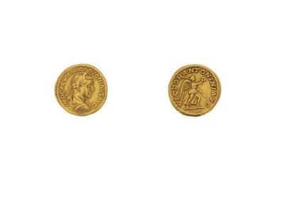 null ELAGABALE (218-222) 
Auréus. Rome (219). 6,50 g. Son buste lauré, drapé et cuirassé...