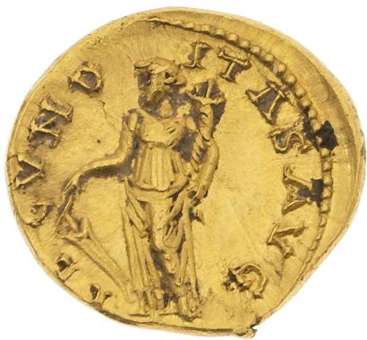  URANIUS ANTONIN (253-254) Auréus (253-254). Emèse. 6,20 g. Son buste lauré, drapé...