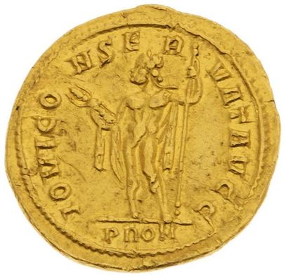 null DIOCLÉTIEN (284-305) 
Auréus (294). Rome. 4,97 g. Sa tête lauré à droite. R/...