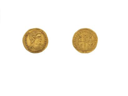 null MAGNENCE (350-353) 
Solidus (351-352. Trêves. 3,89 g. Son buste drapé à droite....