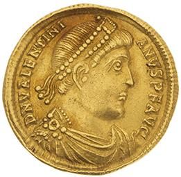 null VALENTINIEN Ier (364-375) 
Solidus (364-367). Nicomédie. 4,43 g. Son buste diadémé...