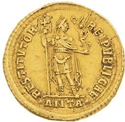 null VALENS (364-378) 
Solidus (366). Antioche. 4,46 g. Son buste diadémé et drapé...