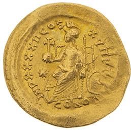 null THÉODOSE II (402-450) 
Solidus (441-450). Constantinople. 4,45 g. Son buste...