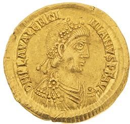 null VALENTINIEN III (425-455) 
Solidus (450-455). Ravenne. 4,48 g. Son buste diadémé...