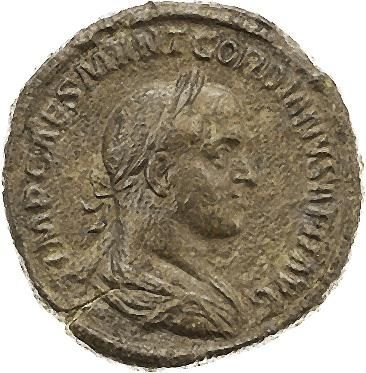 null ORDIEN II d'Afrique (22 mars-12 avril 238) 
Sesterce. Rome. Son buste lauré,...