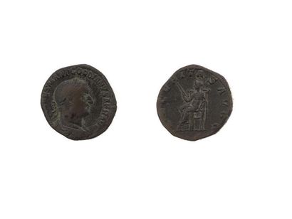 null Grands bronzes : 10 exemplaires des IIe et IIIe siècles. Hadrien - Commode -...