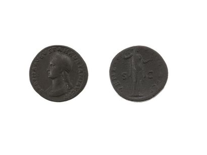 null Grands bronzes : 10 exemplaires des IIe et IIIe siècles. Néron - Sabine - Faustine...