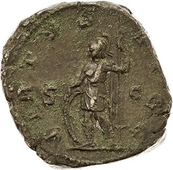 null Grands bronzes : 12 exemplaires des IIe et IIIe siècles. Hadrien - Antonin le...