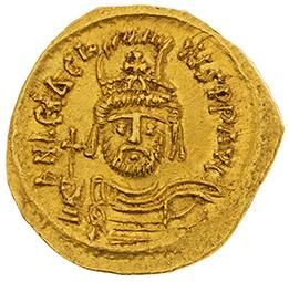 null HÉRACLIUS (610-641) 
Solidus. Constantinople. 4,35 g. Son buste cuirassé de...
