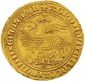 null PHILIPPE V (1316-1322) 
Agnel d'or. diff. croisette. D.237. Flan large. Très...