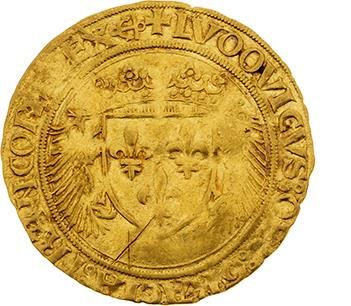 null LOUIS XII (1498-1514) 
Écu d'or au porc-épic. Bayonne. D. 655. TB à TTB. 
