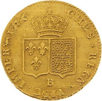 null LOUIS XVI (1774-1793)
Double louis d'or au buste nu. 1786. Rouen. D. 1706. TTB...