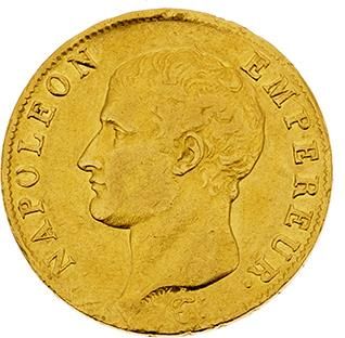 null PREMIER EMPIRE (1804-1814)
40 francs or, tête nue. 1806. Toulouse (très peu...