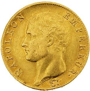 null PREMIER EMPIRE (1804-1814)
40 francs or, tête nue. 1806. Lille (4336 ex.). G....