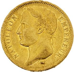 null PREMIER EMPIRE (1804-1814)
40 francs or, tête laurée, revers Empire. 1811. Bordeaux...